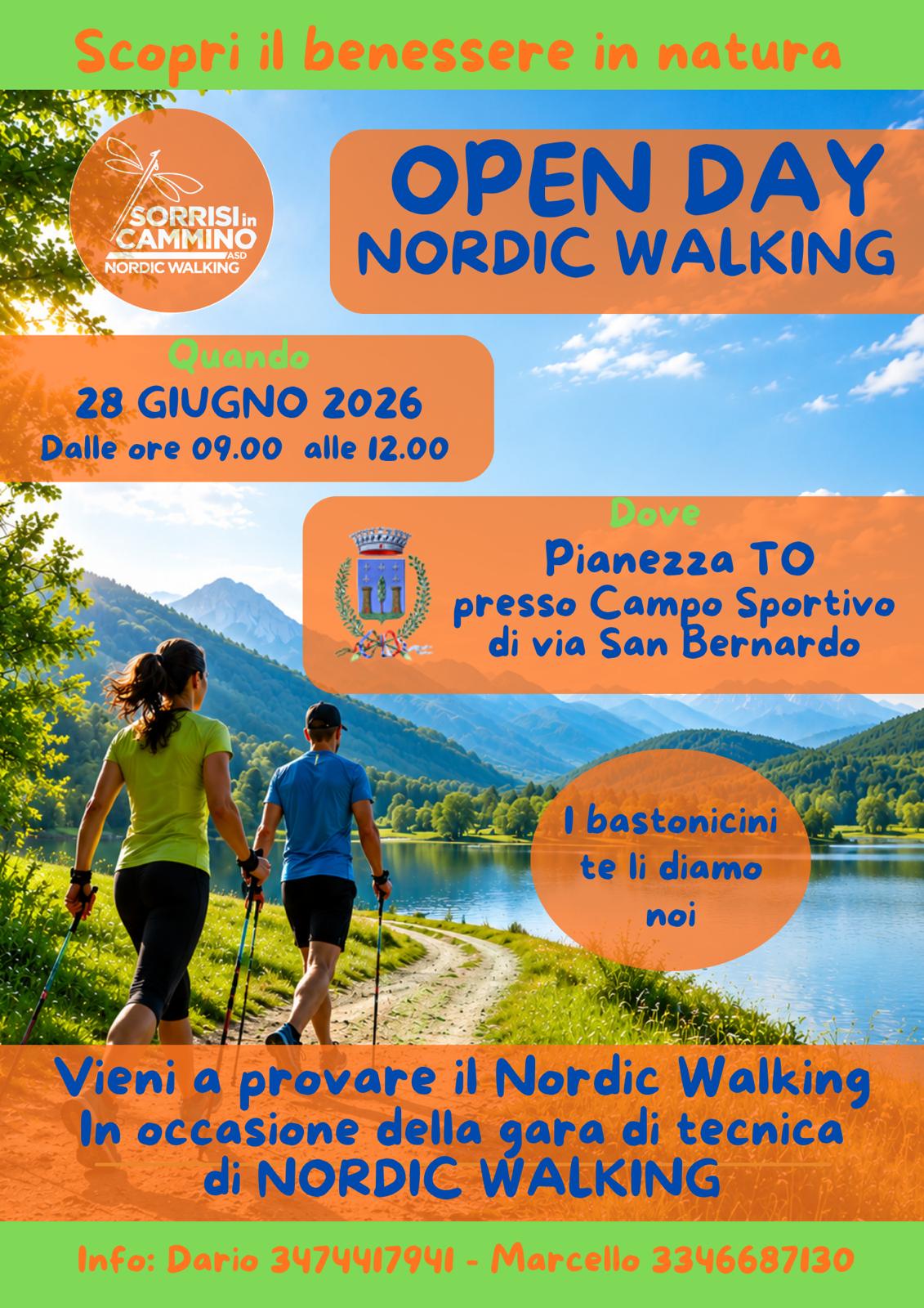 Locandina dell'evento Open Day Nordic Walking