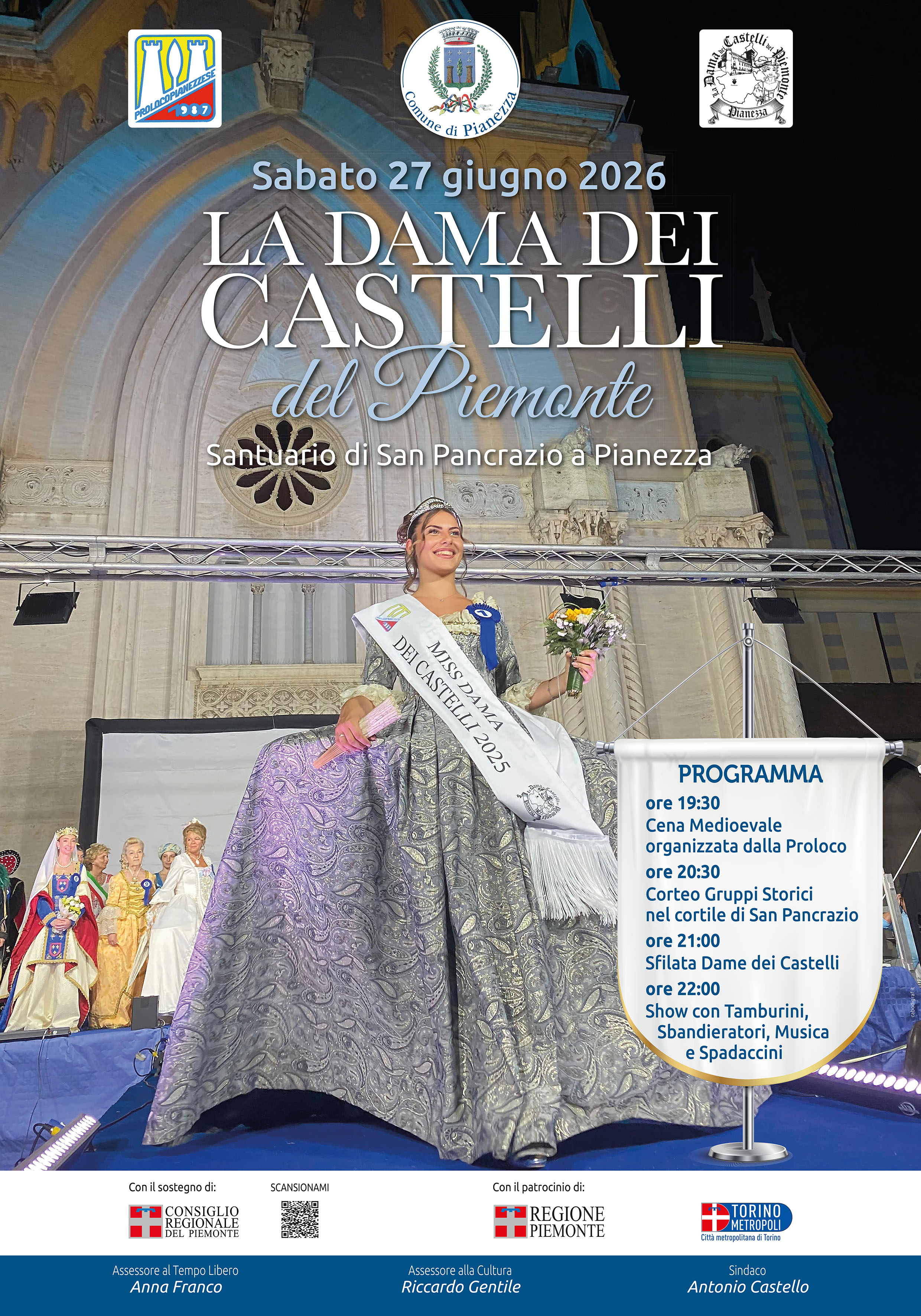 Locandina dell'evento La Dama dei Castelli del Piemonte 2026