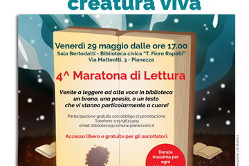 Locandina della 4^ Maratona di Lettura - Il Maggio dei Libri 2026