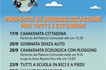Locandina Settimana Europea della Mobilità 2026 - Comune di Pianezza